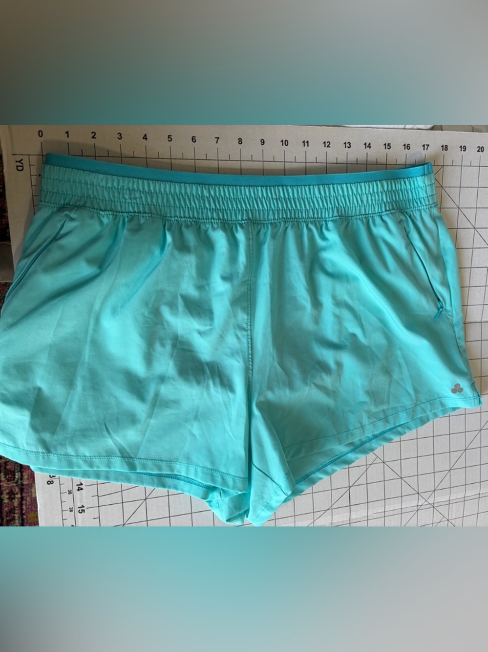 tek gear Women's Aqua Blue Athletic Shorts